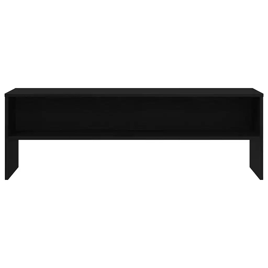 Mobile TV Rovere Nero 120x40x40 cm in Legno Multistrato 862391