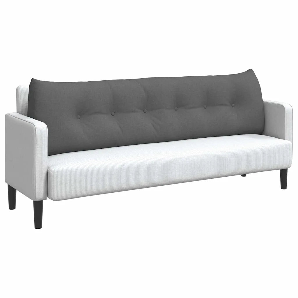 Cuscino per Schiena Grigio scuro 180 x 24 x 50 cm Tessuto 42014558