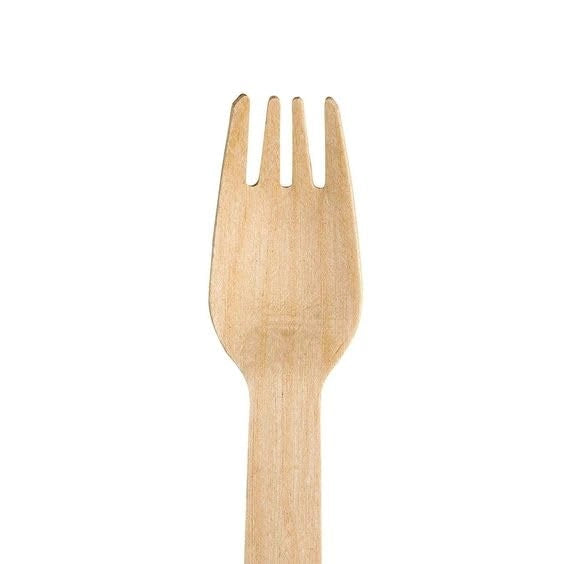 Forchette usa e getta in Legno Biodegradabili,48pezzi, No plastica,Compostabili Forchette in legno, posate legno,ecologiche,100% compostabili, forchette plastica usa e getta