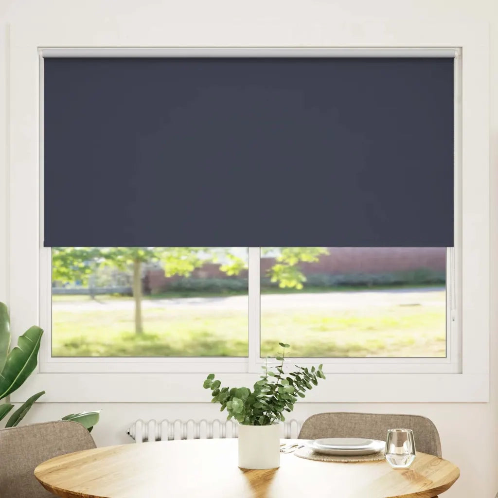 Tenda a rullo oscurante 144,4x175 cm Tessuto Larghezza 140 cm blu marino 240134