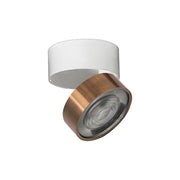 Hole Applique/Plafoniera LED 7W 3000K CRI90 38° IP20 Rame - Rossini Group | Illuminazione da parete o soffitto orientabile di design