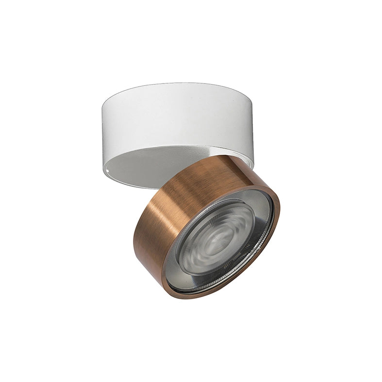 Hole Applique/Plafoniera LED 7W 3000K CRI90 38° IP20 Rame - Rossini Group | Illuminazione da parete o soffitto orientabile di design