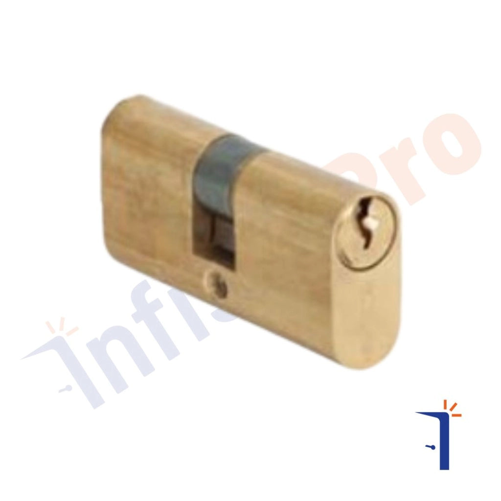 Cilindro ovale Cisa 08210 doppio cilindro in ottone per porte Dimensione e lunghezza totale: 20X20 41,4 mm