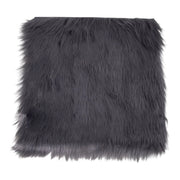Pouf Lambskin, Grigio, Poliestere, 40x40x6,5 cm