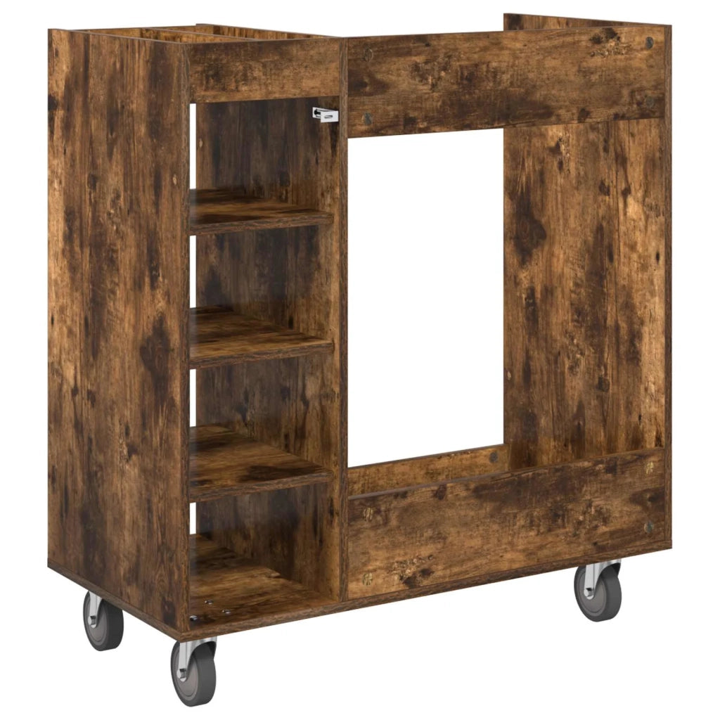 Armadio per Golf con ruota Rovere fum¨¦ 90 x 45 x 98 cm CFW9414074