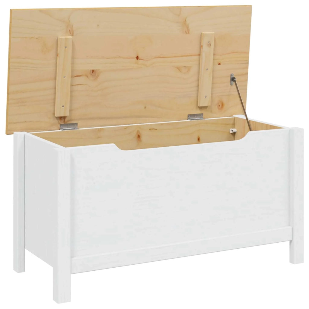 Scatola di Stoccaggio HILL Bianco e marrone miele 42025032