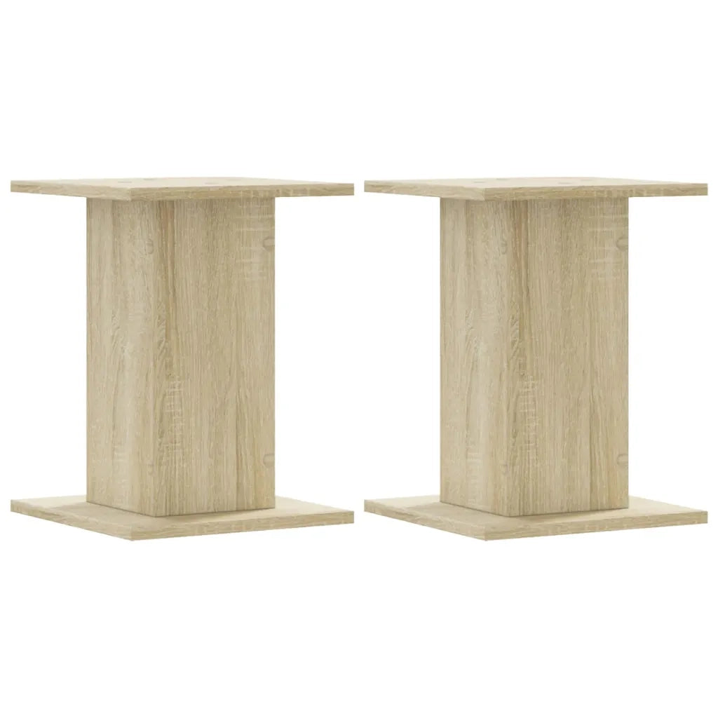 vidaXL Supporti per Piante 2 pz Rovere Sonoma 17x17x60cm in Truciolato