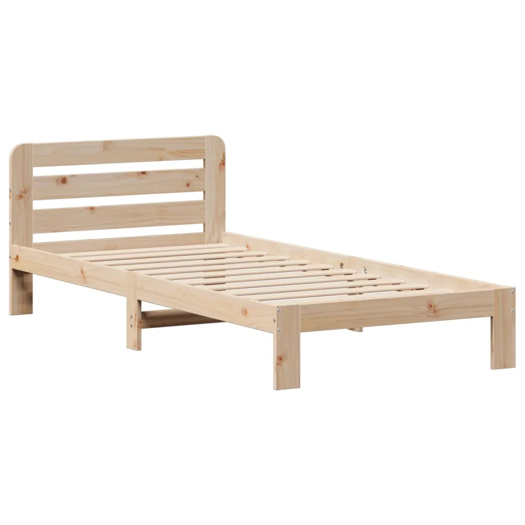 Letto singolo | Letto per adulti | Letto senza Materasso 90x200 cm in Legno Massello di Pino