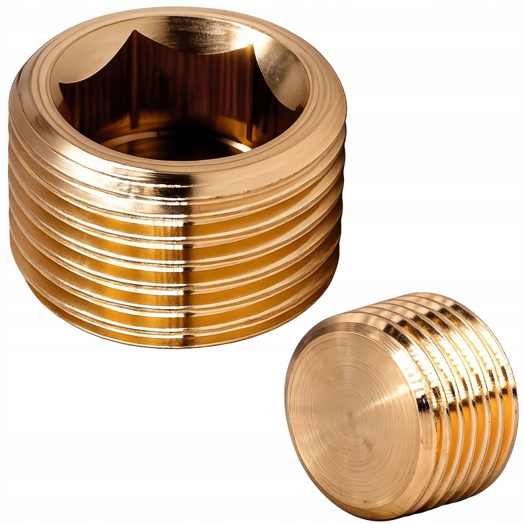 Tappo Filettato in Ottone 3/8" – Resistente alla Corrosione e Alta Pressione