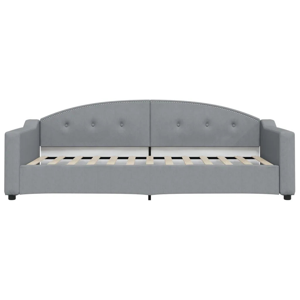 Divano letto | Sof¨¤ letto | Letto singolo Estraibile Grigio Chiaro 90x200 Tessuto