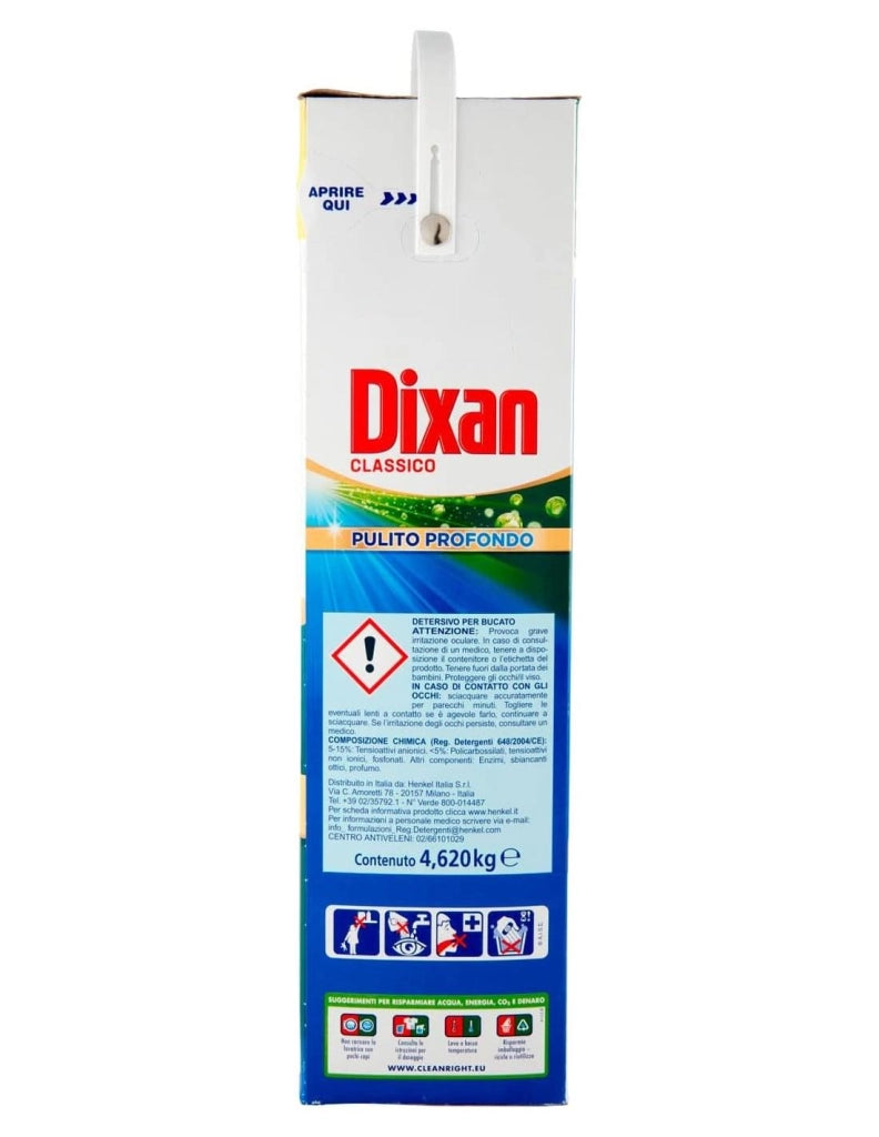 DIXAN FUSTONE LAVATRICE IN POLVERE 84 MISURINI CLASSICO 4.620 KG