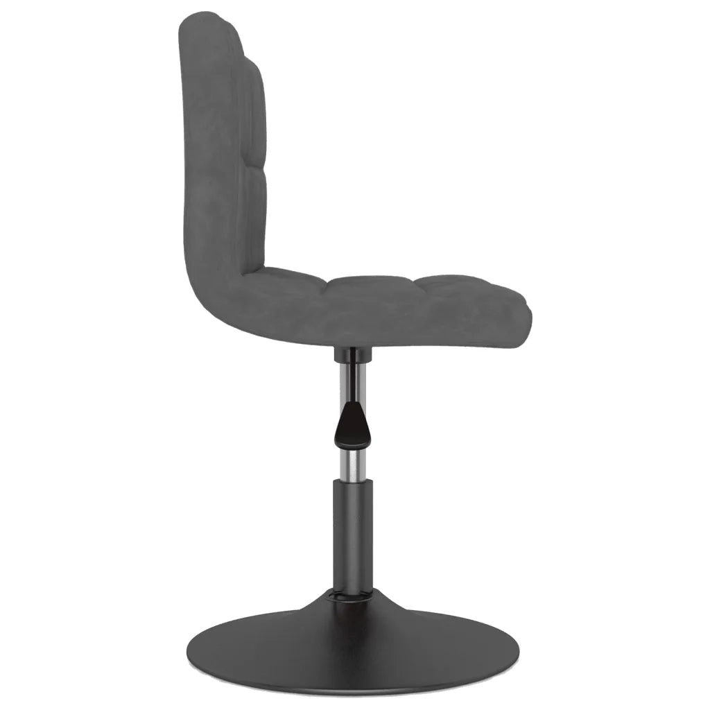 Sedie da Pranzo Girevoli 2 pz Grigio Scuro in Velluto 334264