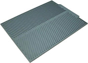Droogmat in silicone extra grande - afdruipmat e gootsteen in lega per tavolo da cucina - 43x33 cm (grigio)