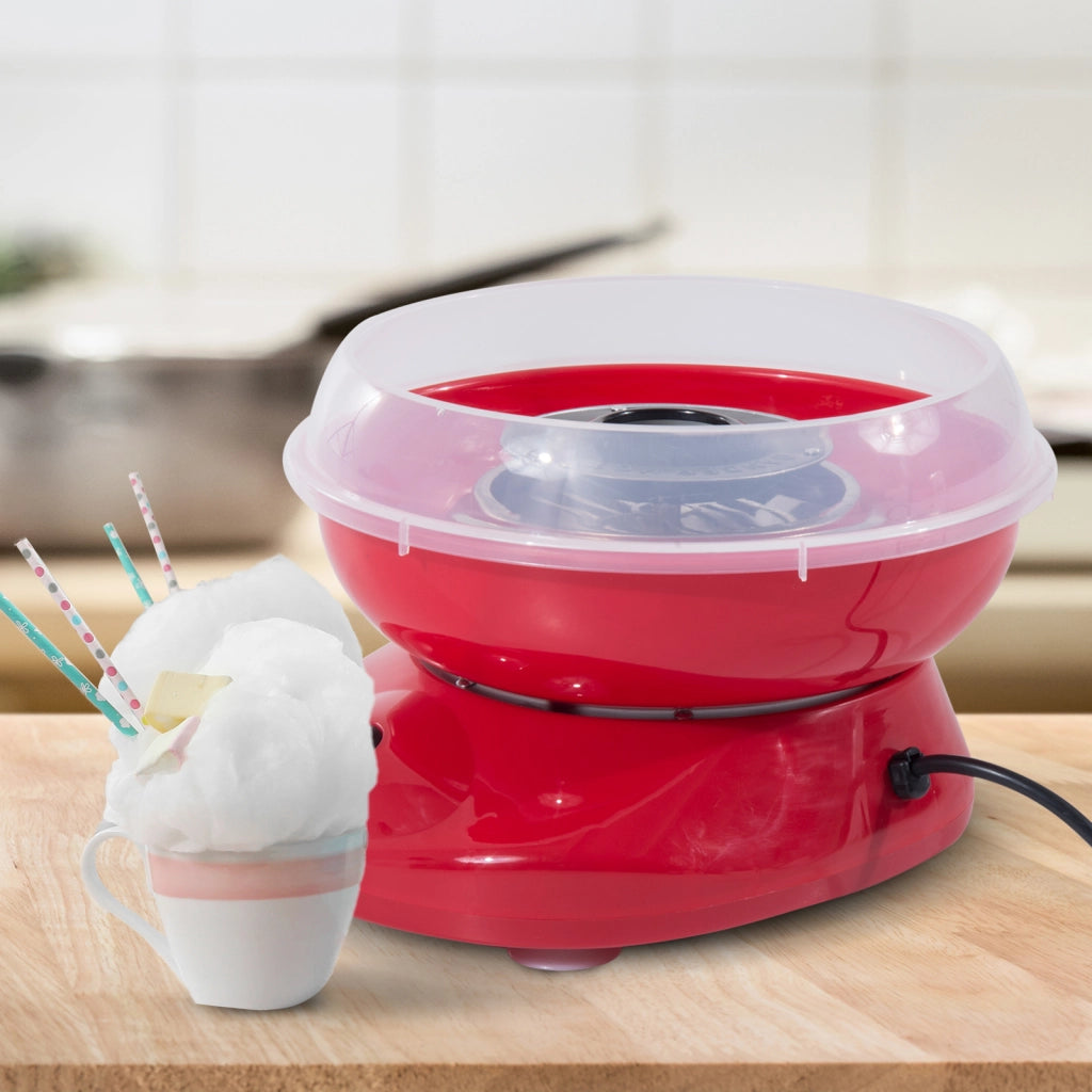 Macchina Zucchero Filato per Casa ¨C zephmum ¨C Rosso 18 cm 550W