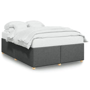Letto matrimoniale | Letto per adulti | Giroletto senza Materasso Grigio Scuro 160x200 cm Tessuto