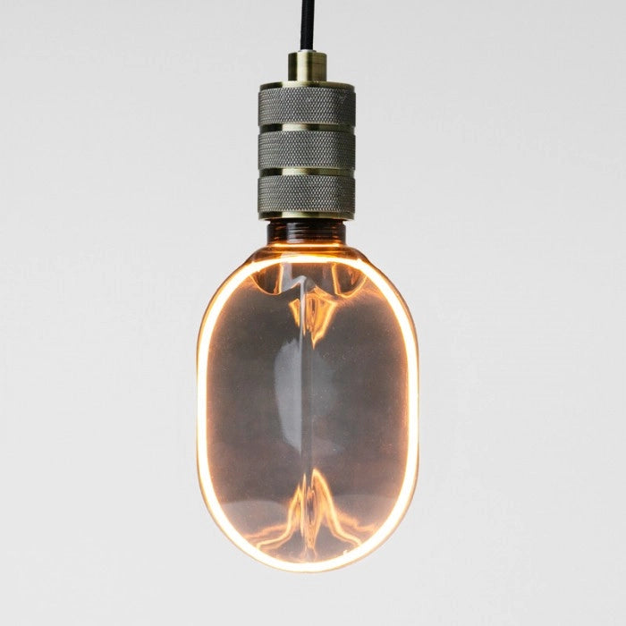Lampadina LED ovale fumé 4W 100lm 1800K E27 Ecolight