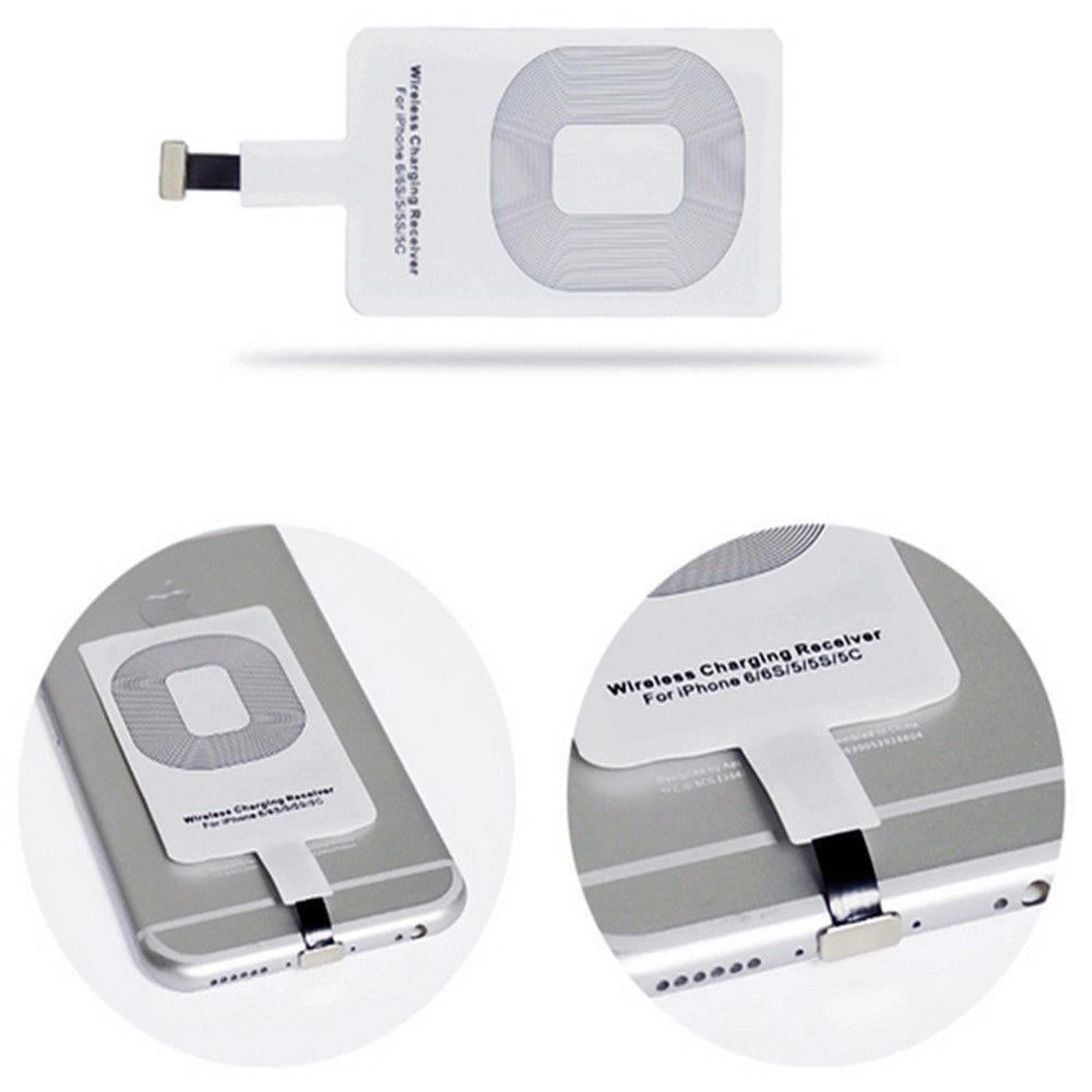 Trade Shop - Ricarica Veloce Wireless Lightning Iphone 5 6 7 8 X Posizionabile Dietro Cover -