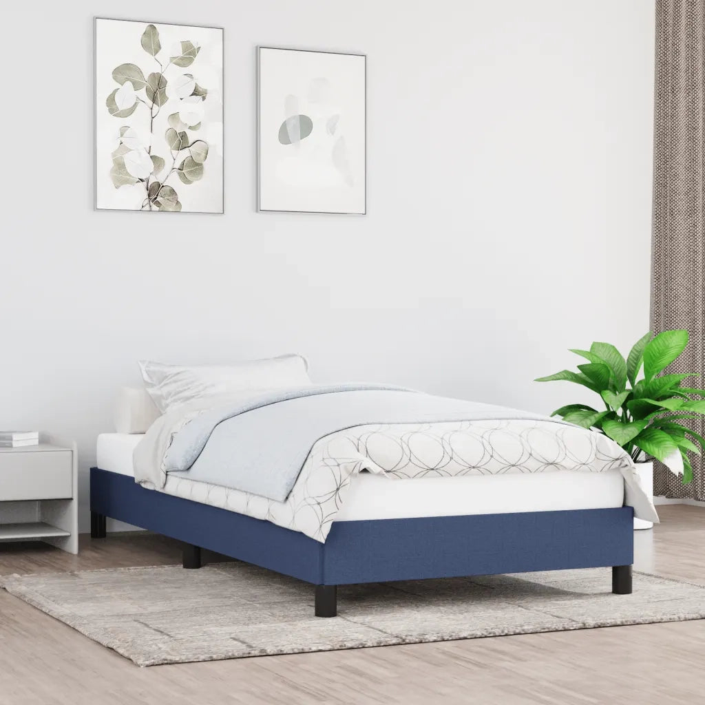 Giroletto senza Materasso-Struttura Letto Blu 80x200 cm in Tessuto 811709