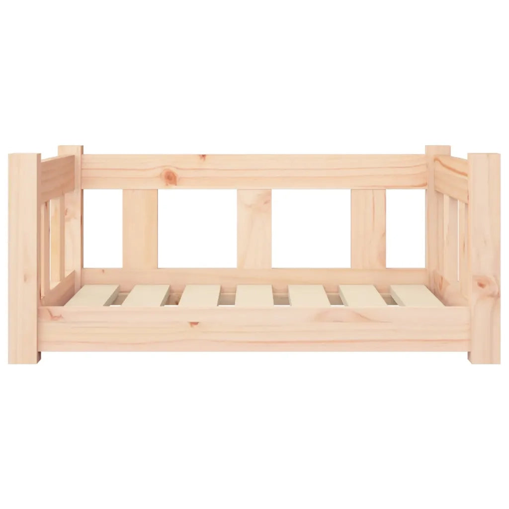 Cuccia per Cani 65,5x50,5x28 cm in Legno Massello di Pino 820187