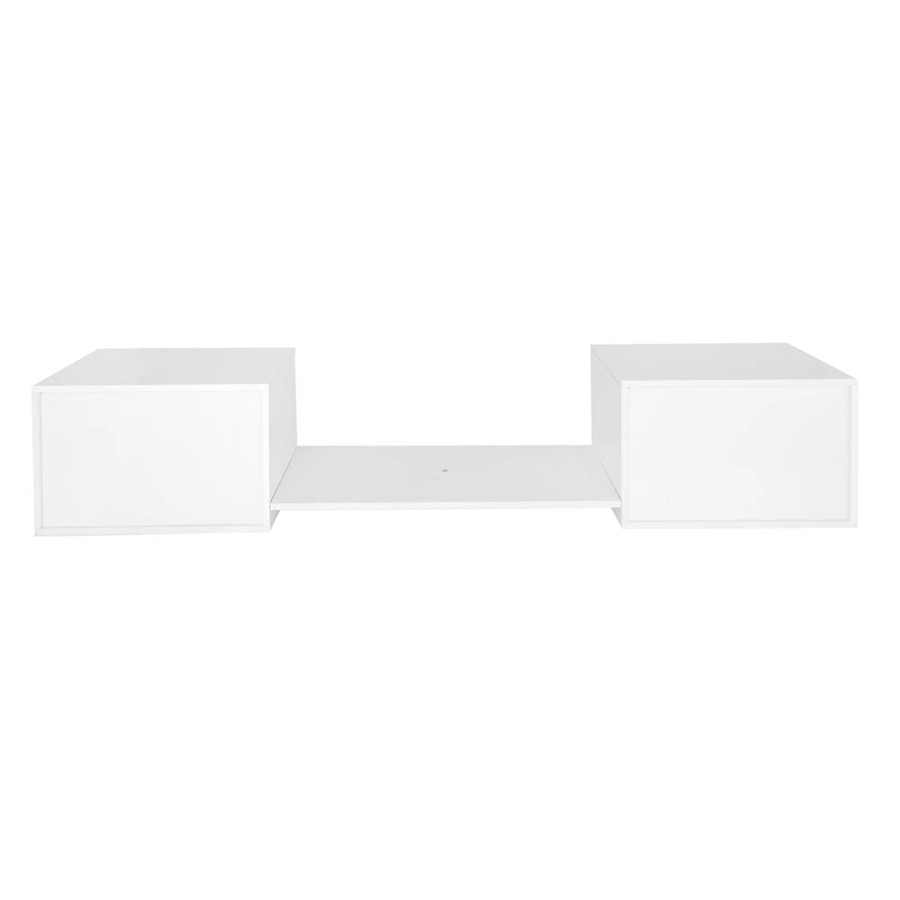 Meuble a scarpe e ingresso versatile - Xylo - 189x40x34,5 cm - Bianco - Panchina per cambio scarpe