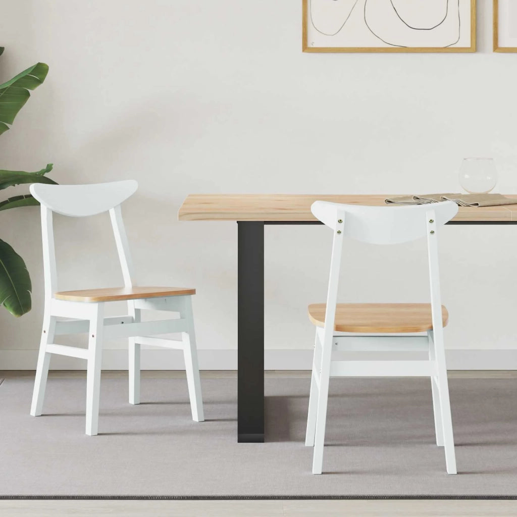 Sedie da pranzo 2 pz | Sedie da cucina Bianco 42 x 47.5 x 81 cm
