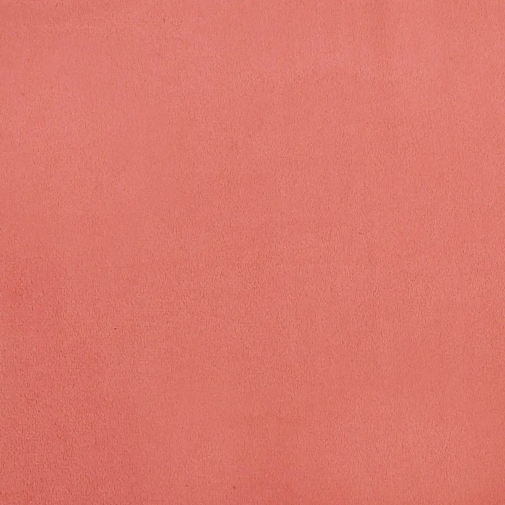 Poltrona con Schienale ad Ala con Poggiapiedi Rosa in Velluto 3115935
