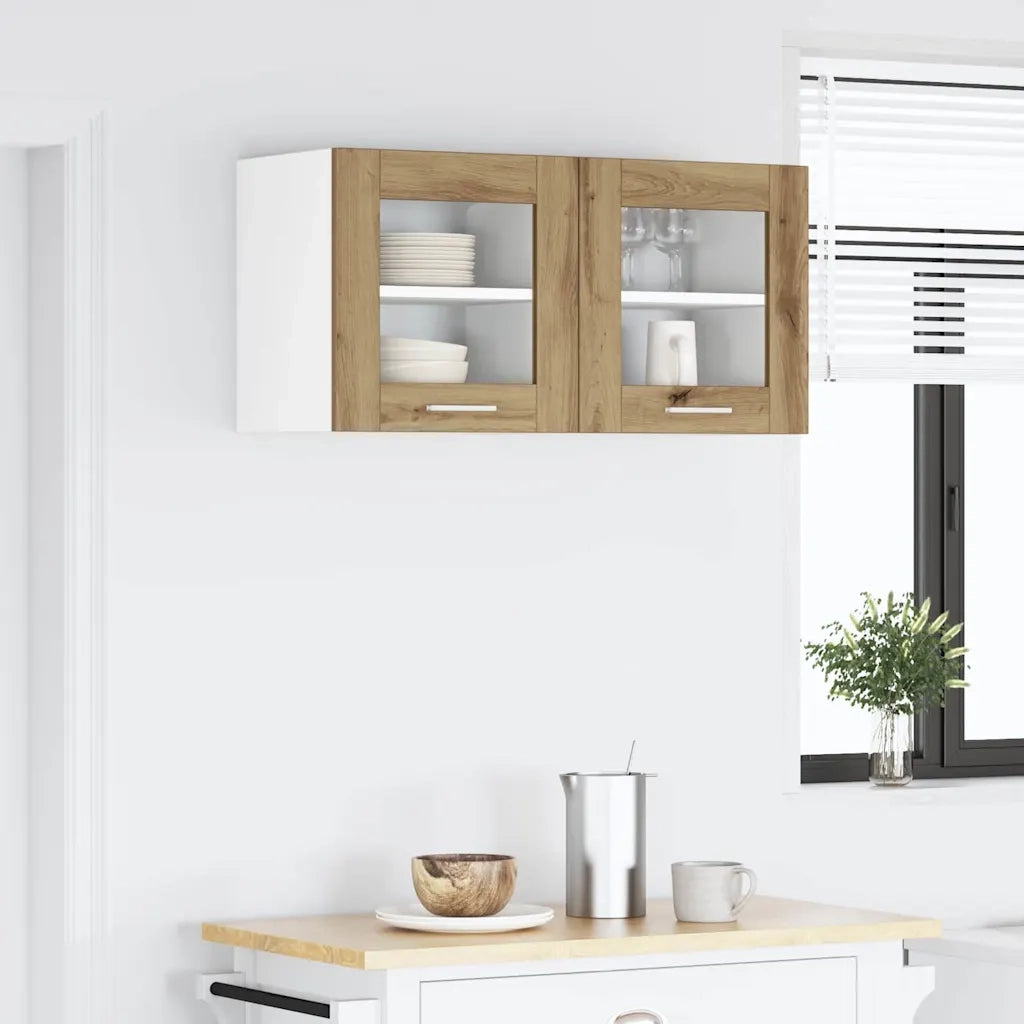 Armadio pensile Riga 2 pcs Rovere artigianale 40 x 31 x 40 cm 884209