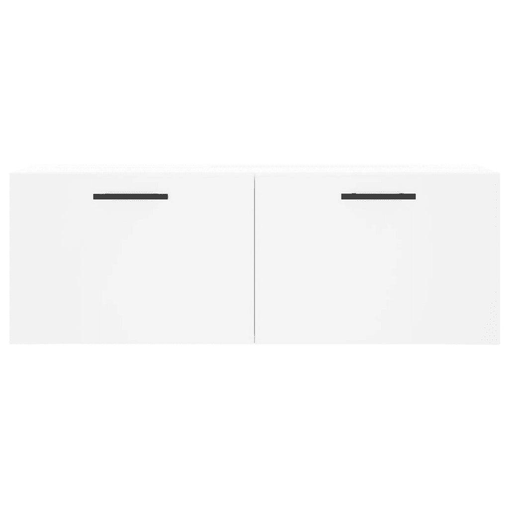 Armadietto a Muro | Mobile a Parete Bianco 100x36,5x35 cm in Legno Multistrato