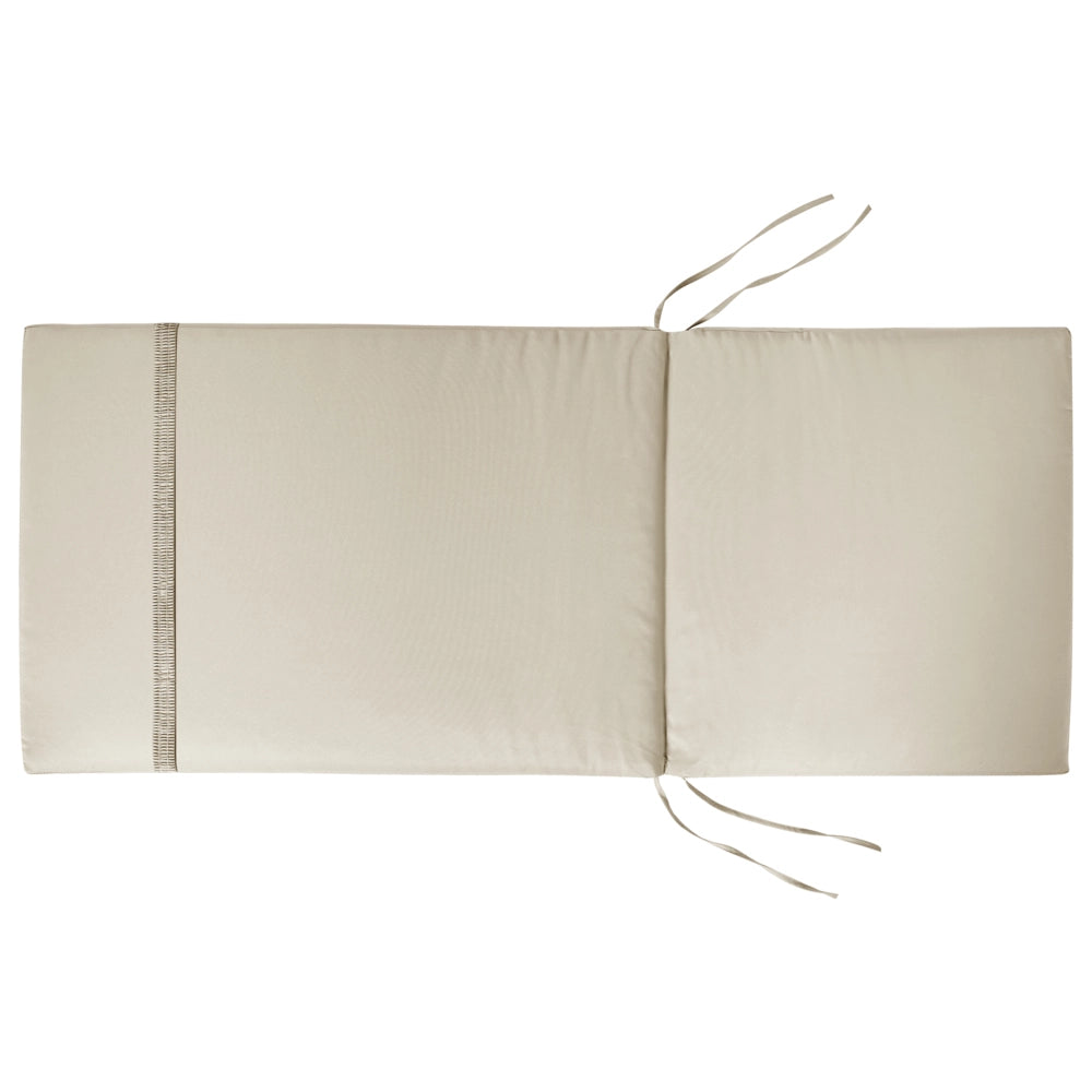 Set di 2 cuscini per sedie da giardino Cuscino per schienale in poliestere tortora Design moderno Cuscino per esterni