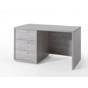 Scrivania per bambini robusta con 3 cassetti, collezione MATHEO, colore grigio effetto legno