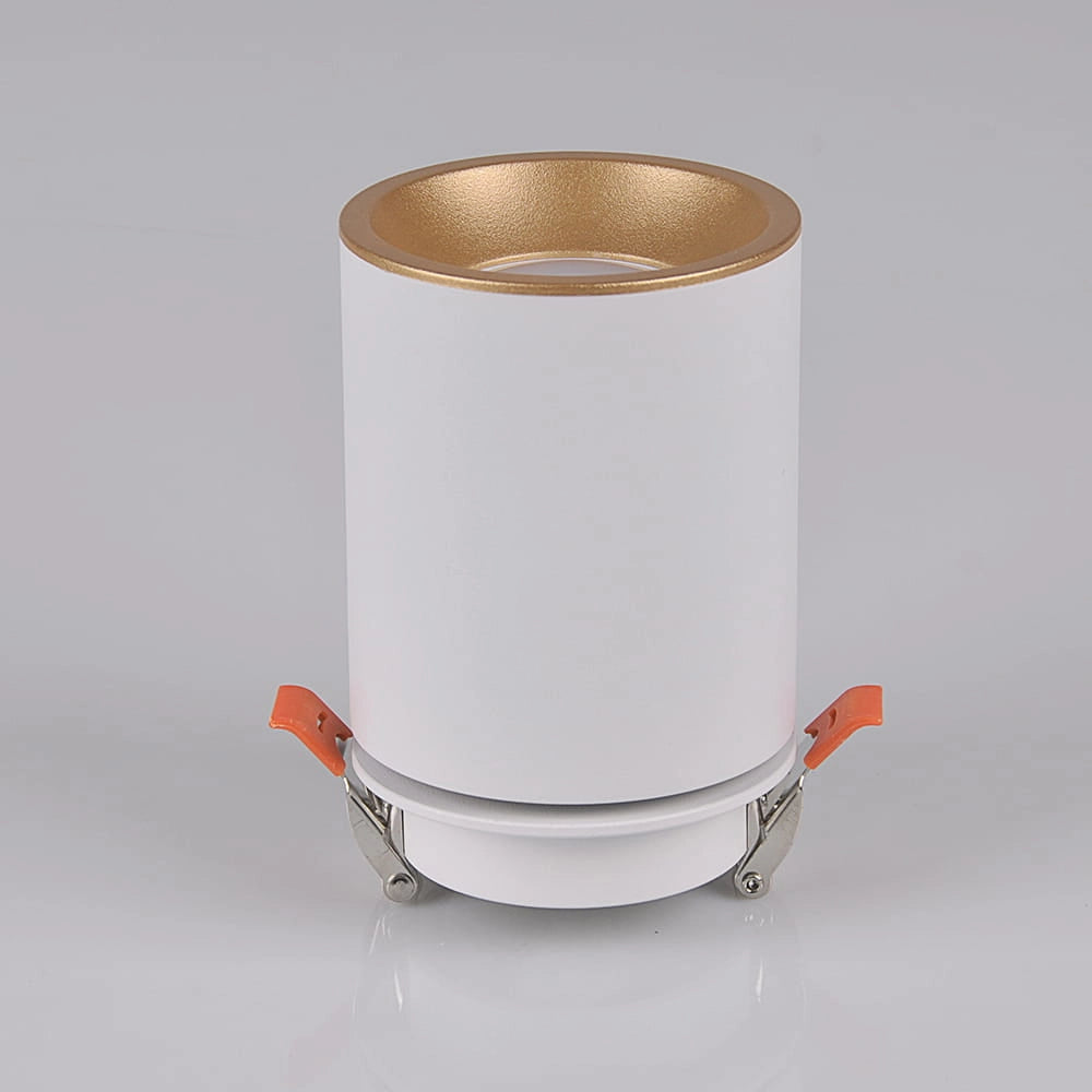 Faretto incasso orientabile GU10 bianco oro Pallas Polux
