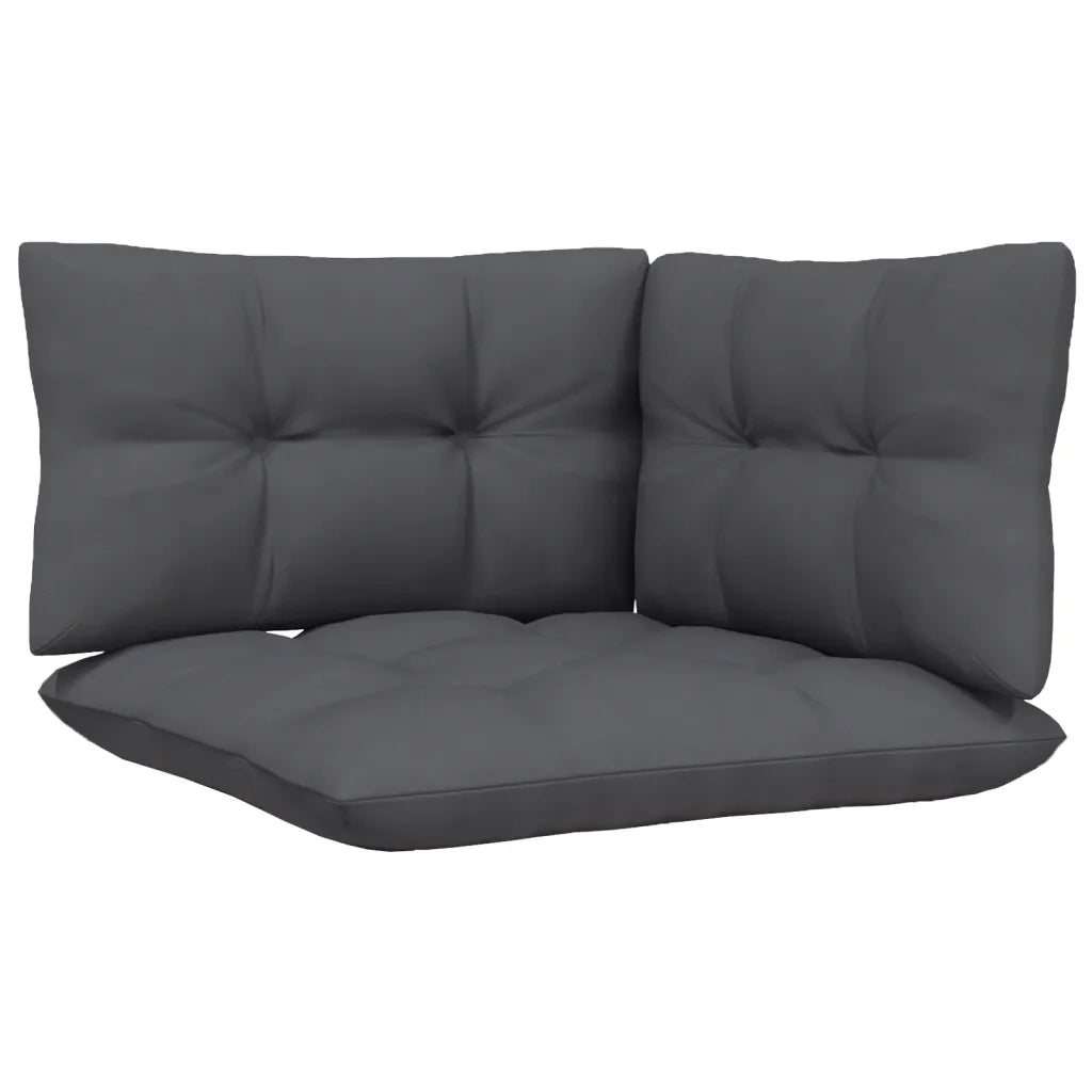 Divano da Giardino 2 Posti-Sofa da giardino con Cuscini Antracite Legno di Pino
