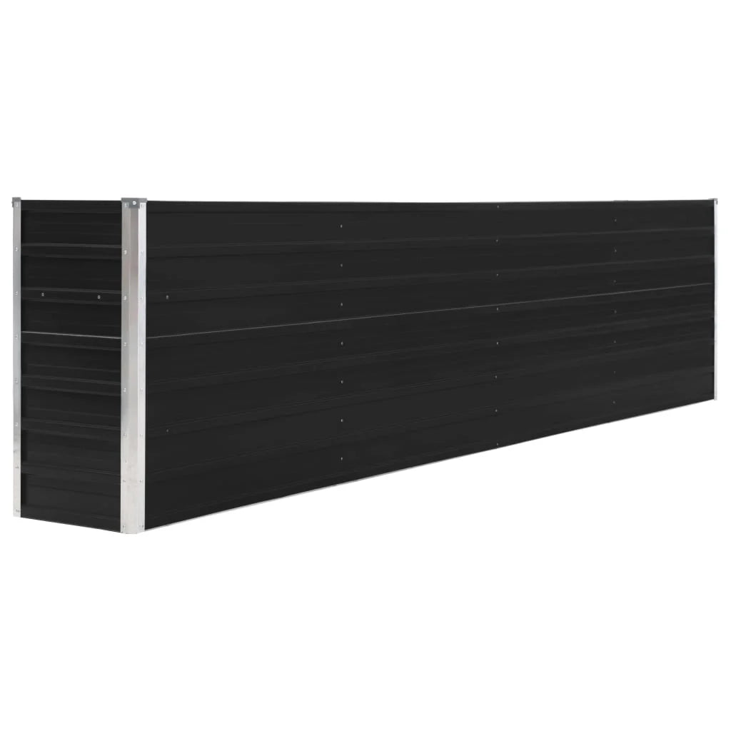 Fioriera 320 x 40 x 77 cm acciaio zincato antracite 02_0000800