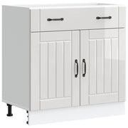 Pensile da cucina | Base da Cucina Lucca Bianco Lucido in Legno Multistrato