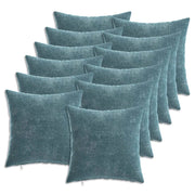 Federa 12 pcs HEERLEN Blu 40 x 40 cm Tessuto Chenille 908511