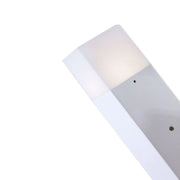 Applique lampada da parete per esterno dal design moderno colore bianco e attacco per lampadine E27