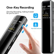 Trade Shop - Mini Registratore Vocale Audio Digitale 8gb Con Schermo Lcd Ricaricabile Q-lc501 -