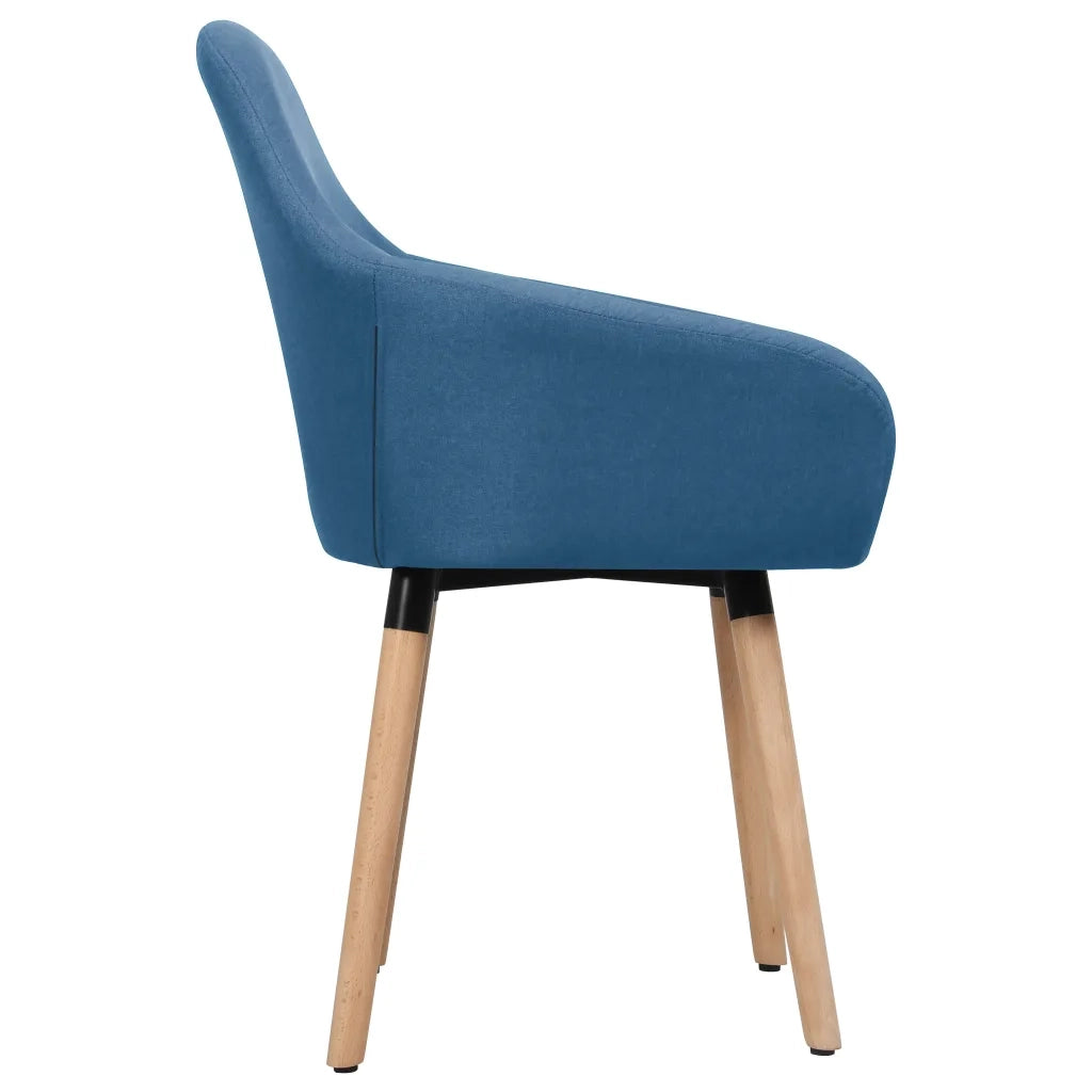 Sedie da Pranzo 2 pz Blu in Tessuto cod mxl 28201
