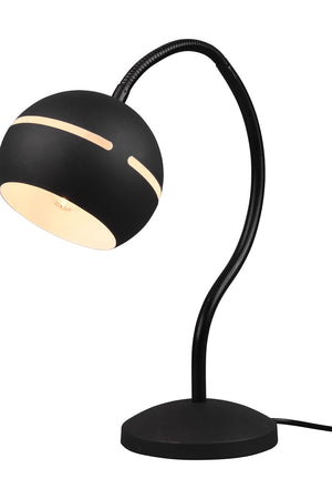 Lampada da Tavolo da Interno Attacco E14 in Metallo Nero Opaco