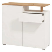 Madia Levate, Credenza un Cassetto, 102.5x40x94h cm Bianco