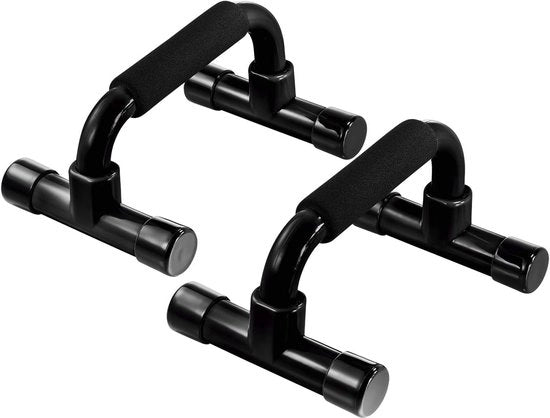 Barra di Sollevamento con Spugna di Presa e Struttura Antiscivolo Stabile - Ideale per Allenamento in Casa e Calistenica - Nero