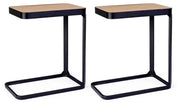 Set 2 Tavolini 50x30x55 cm Everitt in Legno