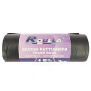 SACCHETTO PATTUMIERA NERO 90X120 CM 15PZ