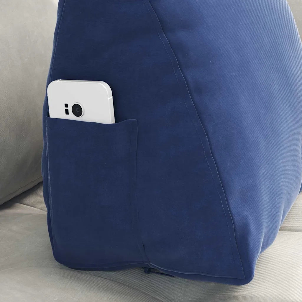 Cuscino per Schiena | Cuscino dorsale Blu Polizia 45 x 20 x 35 cm