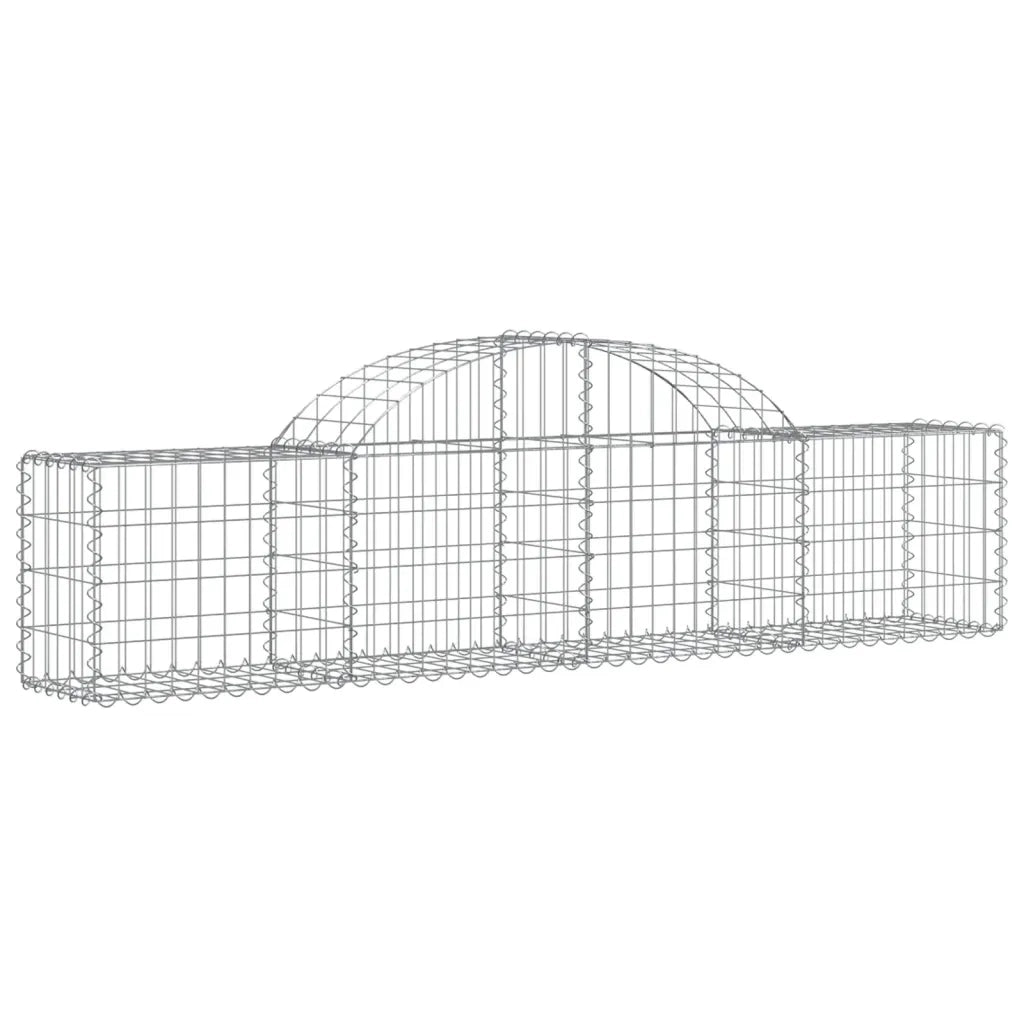 Cesti Gabbioni ad Arco 25 pz 200x30x40/60 cm Ferro Zincato 3146063
