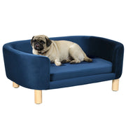 CUCCIA PER CANI DA INTERNI, DIVANO PER GATTI O CANI DI TAGLIA PICCOLA E MEDIA MAX 10 KG IN VELLUTO BLU