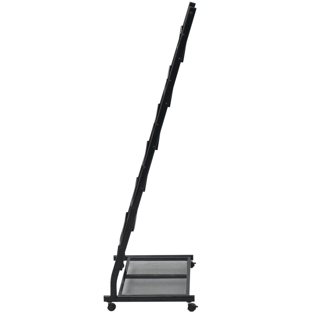 Portariviste 47,5x43x133 cm Nero A4 CFW9543972