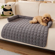 Letto per cani con fodera, protezione per cani, letto per cani per divano lavabile, cuscino antiscivolo per cani, dimensioni medio-grandi, 75x75cm, colore grigio scuro