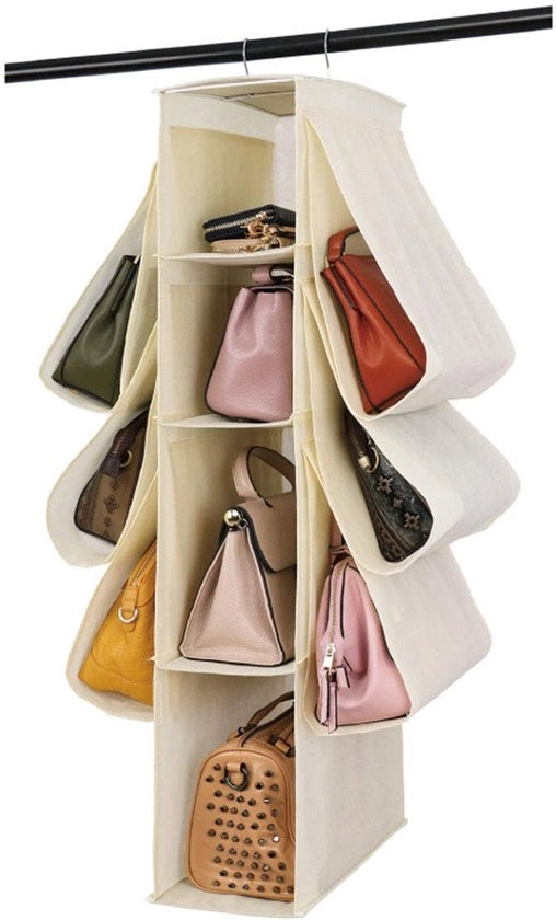 Organizzatore per Borse da Appendere con 10 Tasche, Materiale Non Tessuto, Articoli da Cucina, Organizzatore per Armadio