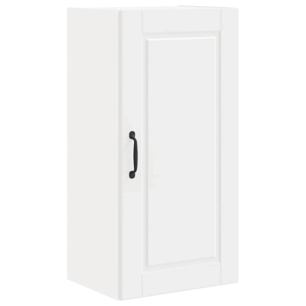 Mobile da cucina moderno da parete pratico contenitore linee pulite 40 x 31 x 80 cm legno ingegnerizzato bianco 02_0054369